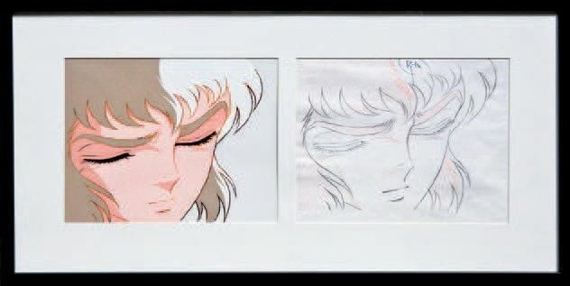 Les Chevaliers du Zodiaque KIKUCHI Kazuhito - TOEI ANIMATION - Celluloïd original de production et son crayonné représentant Frey Japon,