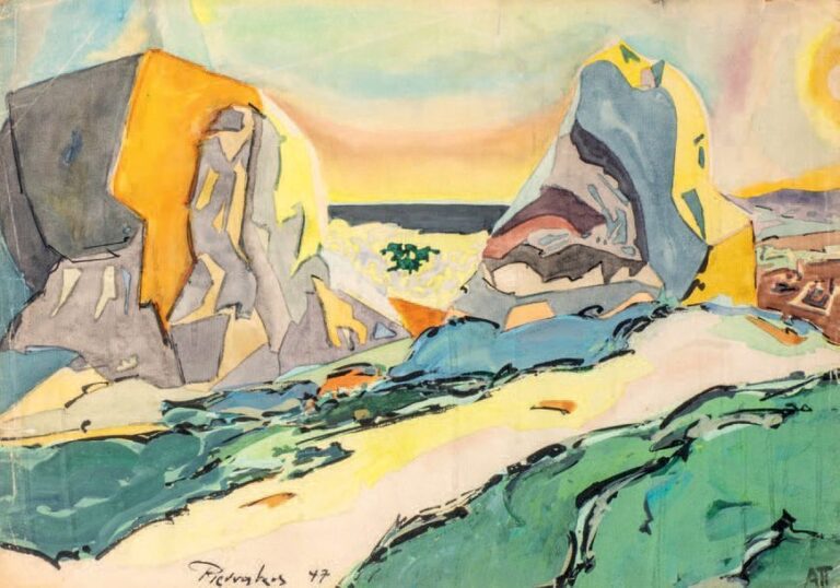Les falaises, 1947