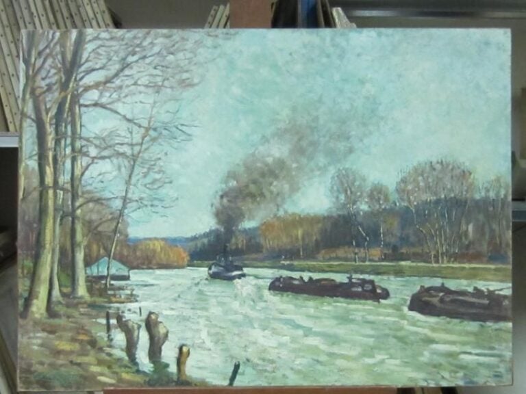 Les péniches à Auvers
