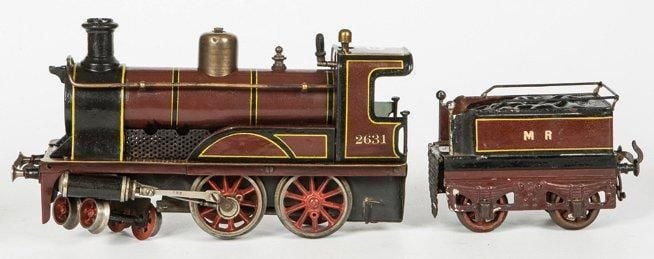 Loco et son tender type 220 vapeur «MR» pour le marché anglais: tôle peinte, méc