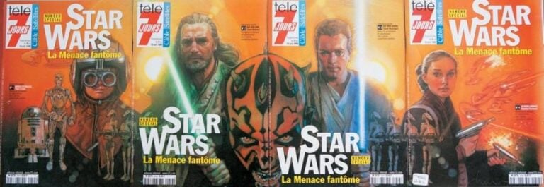 Lot 4 Télé 7 Jours Star Wars Occasion État Neuf France, 1999