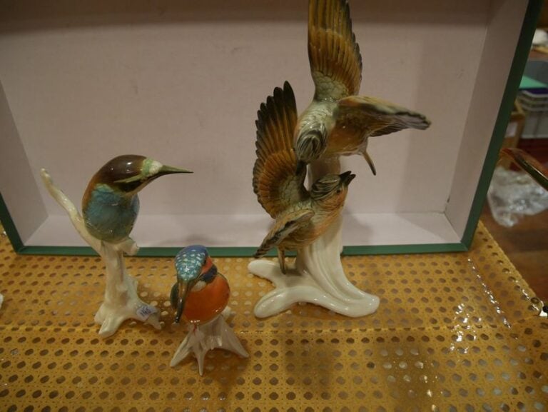 Lot d'oiseaux en porcelaine
