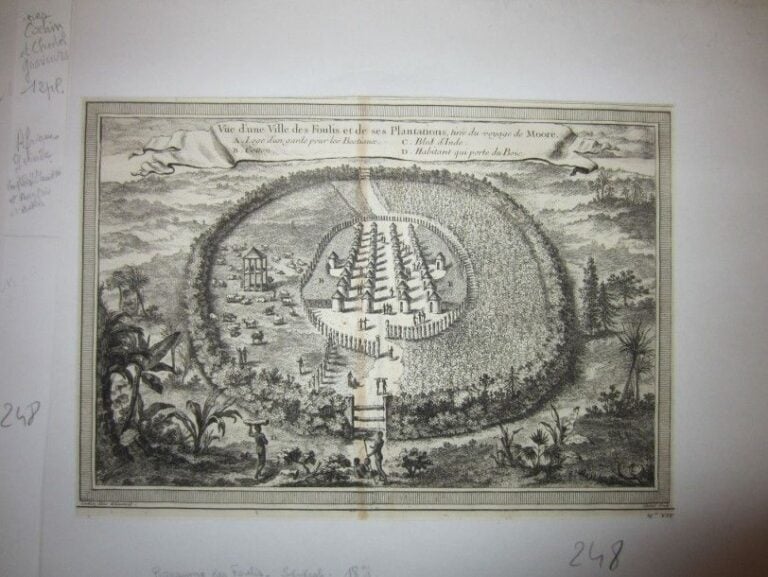 Lot de 12 gravures panoramiques sur l'Afrique noire par Chedel et Cochi