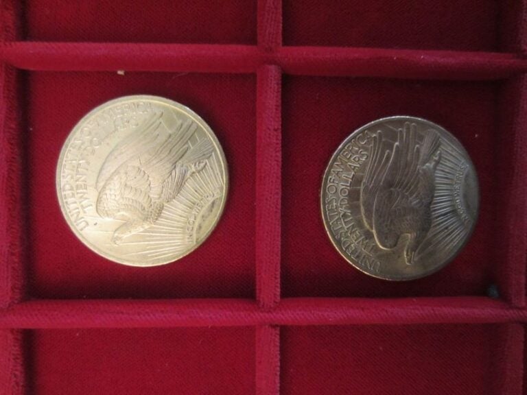 Lot de 2 pièces de 20 $ type Saint-Gaudens, 1922