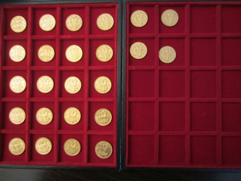 Lot de 24 Souverains en or type Edouard VII : 1905M (2), 1905 (5), 1906 (11), 1906 M (1), 1906 P (3), 1906 S (2)