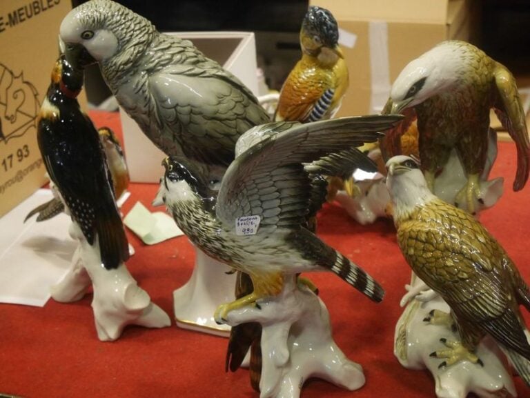 Lot de 5 Oiseaux grand modèle