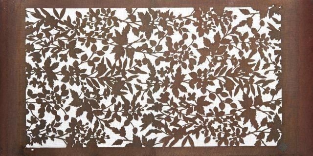 Lot de dix grands katagami de papier (pochoirs pour teindre les étoffes