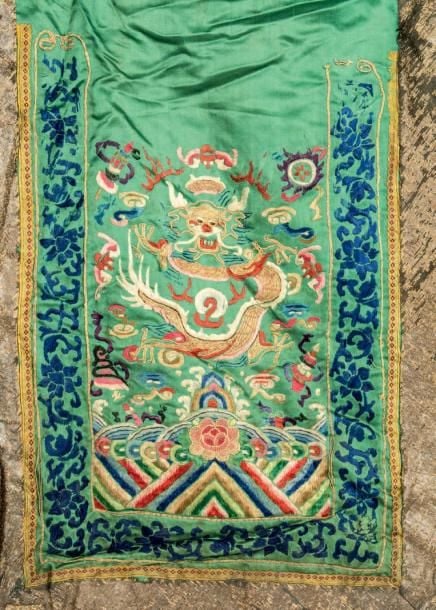 Lot de huit textiles, comprenant: