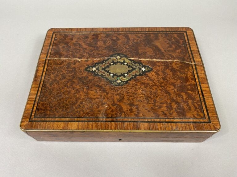 Lot de jetons de jeux de poker dans un coffret en bois - - PAS D'ENVOI POSTAL E…
