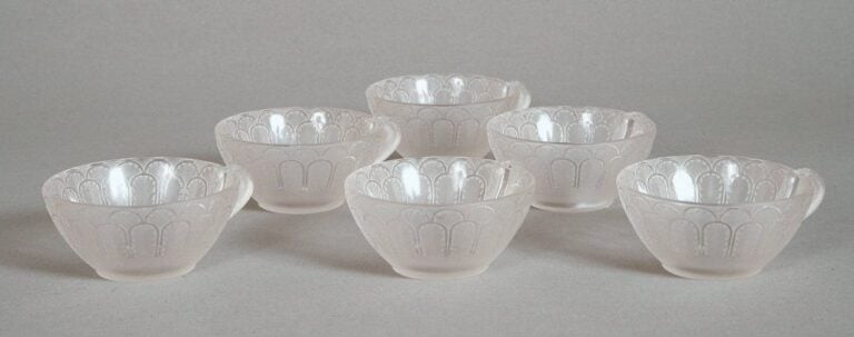 Lot De Six Tasses A Glace, « Jaffa » (1931
