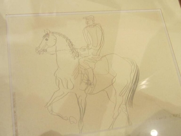 Louis Leygue, dessin, le jockey