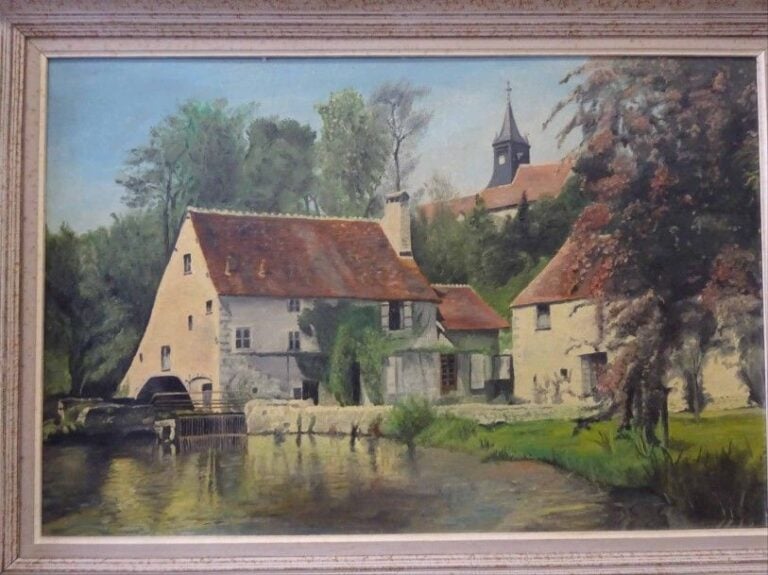Maisons près d'une rivière