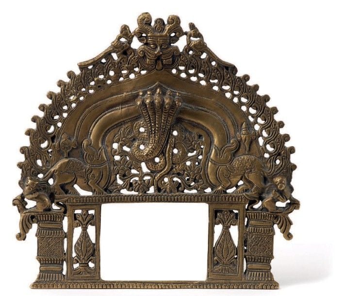 Mandorle d'autel Indien Fonte de laiton