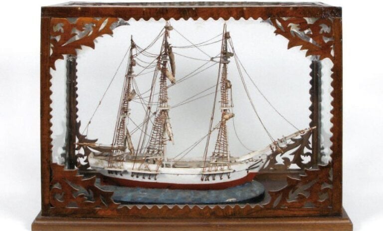 MAQUETTE TROIS-MÂTS Début XXe siècl