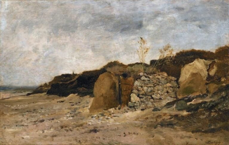 Marée basse à Villerville,