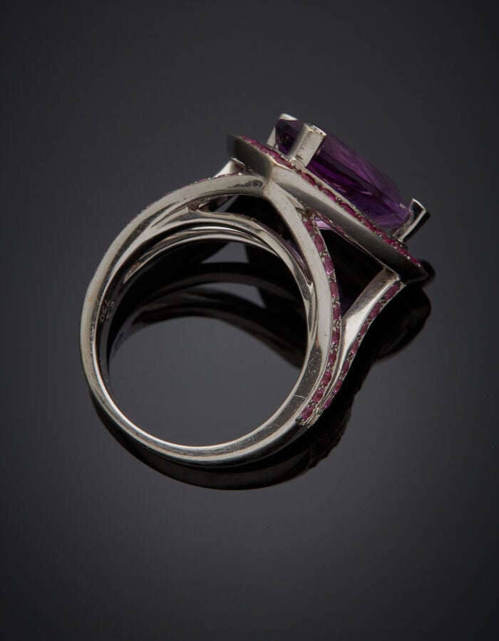 MAUBOUSSIN - BAGUE modèle "Tellement Sublime pour Moi" en or gris (750‰) serti…