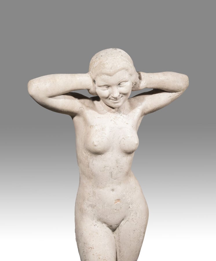 MAXIME RÉAL PEDRETTI (1905-1968) - « Femme nue » - Sculpture en taille directe…