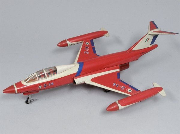 Mc Donnell F 101 chasseur 2 - 14 - Ingap n° 214 Padova - Italie - vers 1965 - tôle lith