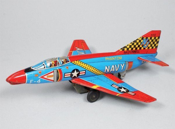 Mc Donnell Phantom F4 - Navy - MT - Japon - vers 1965 - tôle lith