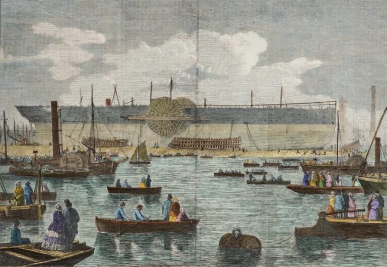 [Mers et Océans] Ensemble de trois documents reproduisant le Great Eastern (Une ville flottante
