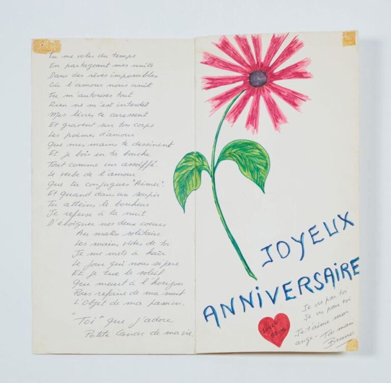 MESRINE (JACQUES) - Carton d'anniversaire (format A4) confectionné artisannalem…
