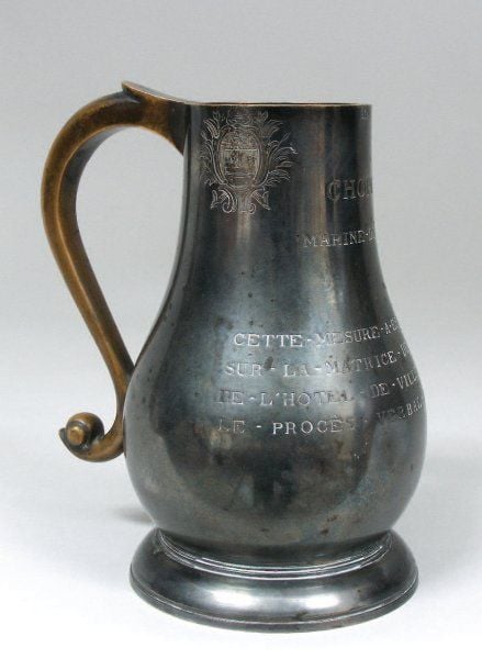 MESURE ÉTALON DE LA CHOPINE « MARINE DU HAVRE » en bronz