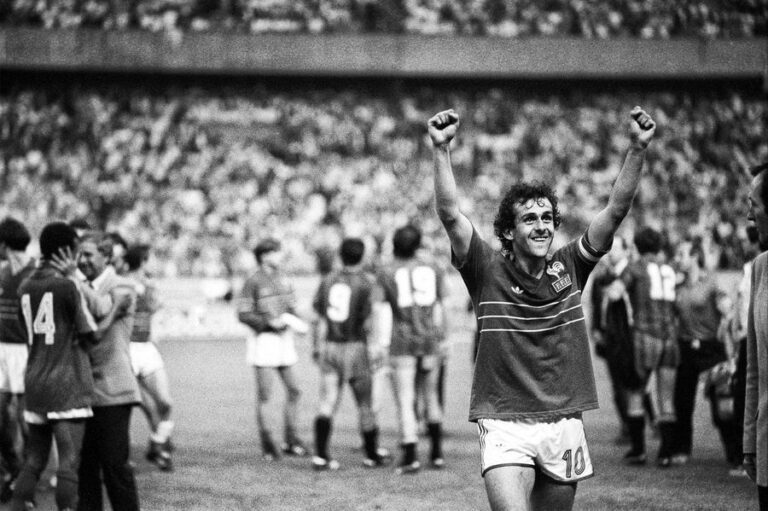 Michel Platini- Finale de l'Euro 1984 © L'Équipe 27 juin 198