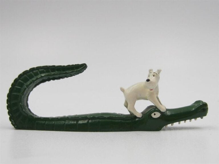 Milou sur le crocodile, 4553, Boîte rouge et certificat