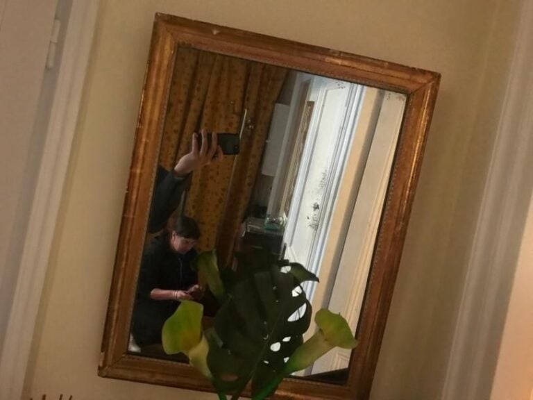 Miroir en bois doré