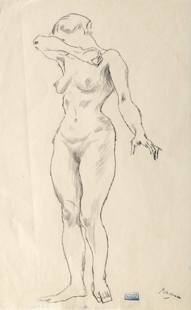 Modèle de l'Académie, Paris, 1922