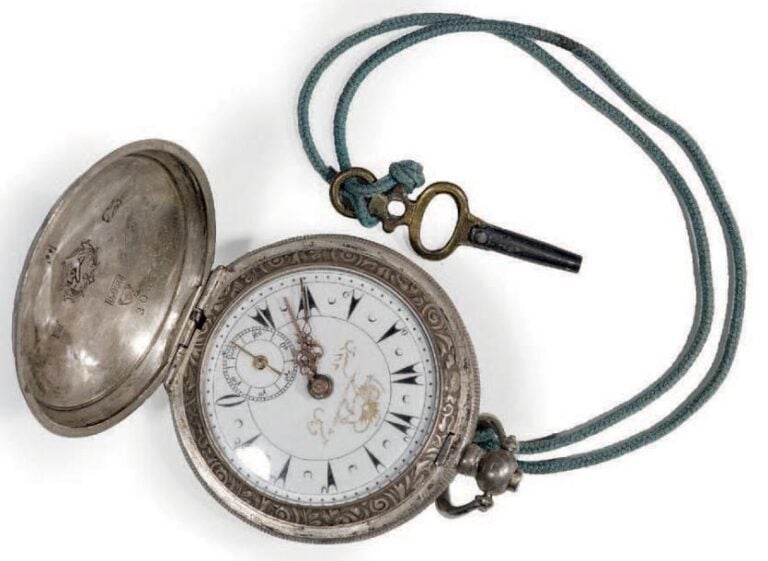 * Montre de gousset en argent Qadjare