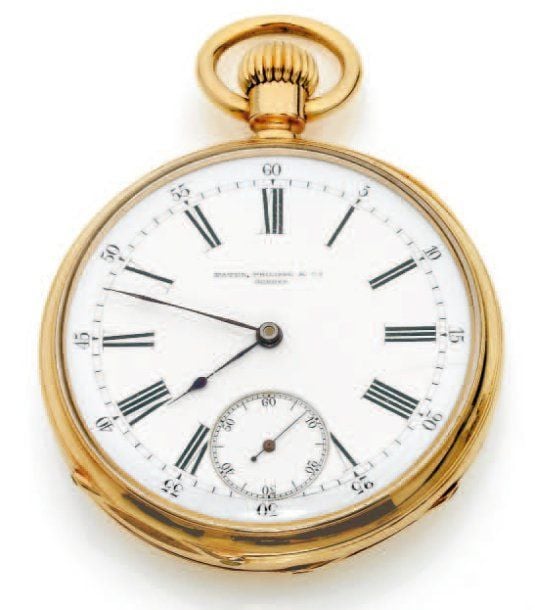 MONTRE DE POCHE en or jaun
