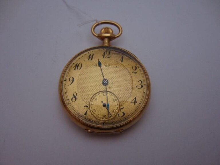 MONTRE DE POCHE en or jaune (750 millièmes