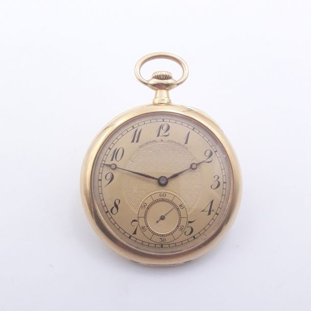 MONTRE DE POCHE en or jaune (750 millièmes) un