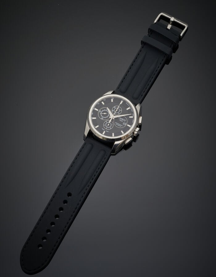 MUST DE CARTIER - BRACELET MONTRE modèle "Tank" de dame en argent (925‰) plaqué…