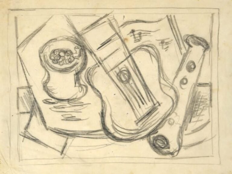 Nature morte à la guitare, cira 1922-1923