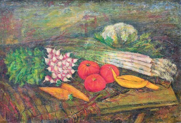 Nature morte aux légumes (1925) Huile sur toil