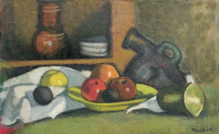 Nature morte Huile sur carto