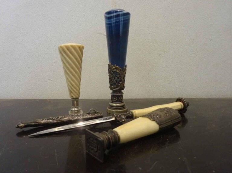 NECESSAIRE A COURRIER d'époque début XXe siècl