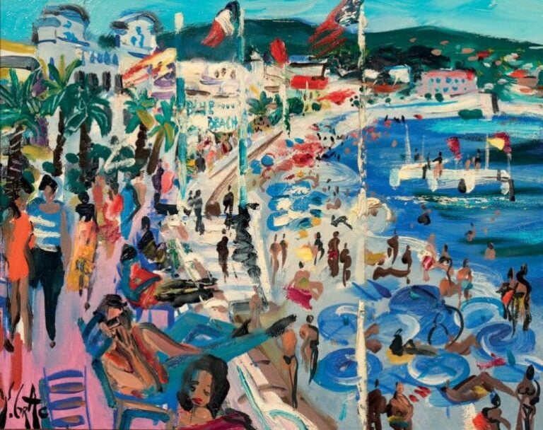 NICE, LA VILLE DEVANT LE BLUE BEACH