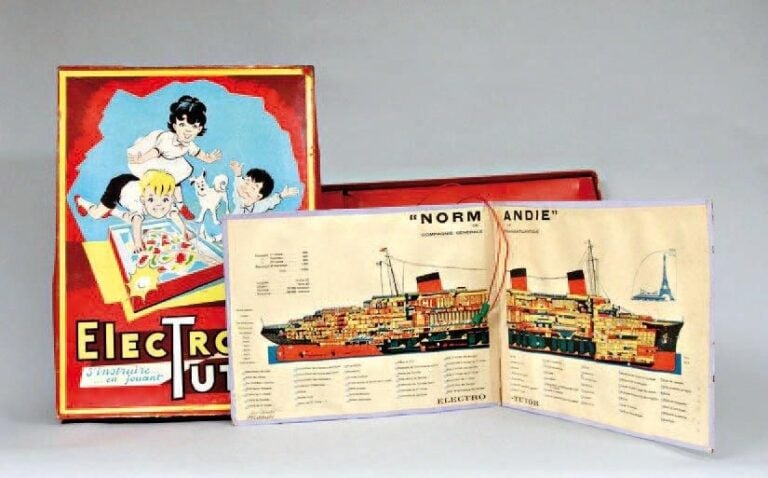 « NORMANDIE » (1935) Jeu électrique marque Elector Tudor, jouet Mapaj