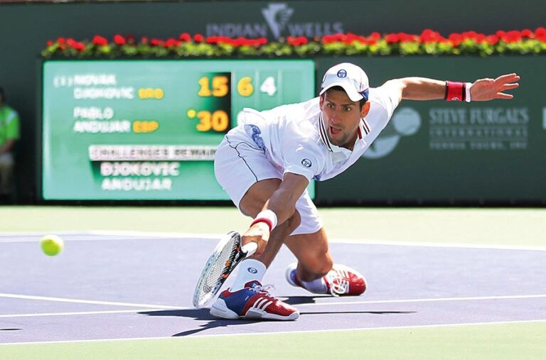 Novak Djokovic, Masters 1000 Indian Wells - 2012 © Nicolas Luttiau/L'Équipe 14 mars 201