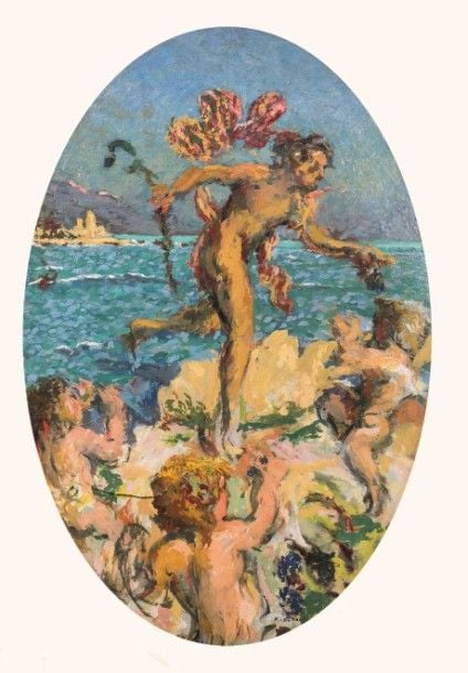 Nu et angelots, circa 1917-1919