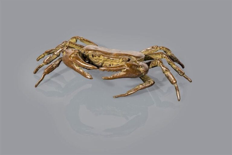 OKIMONO EN BRONZE A L'EFFIGIE D'UN CRABE / KANI