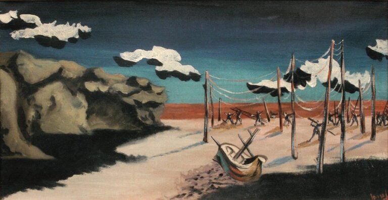 Oriflamme, 1939 Huile sur toil