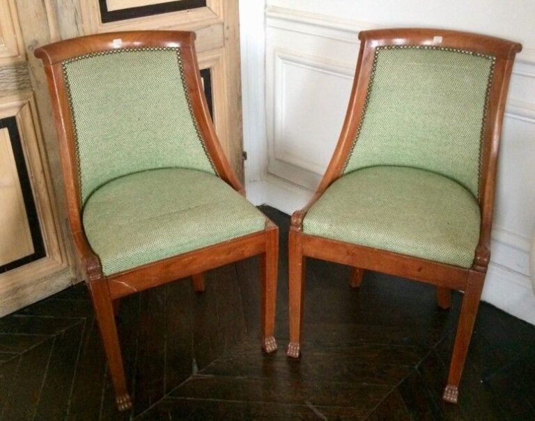 Paire de chaises gondole, style Empir