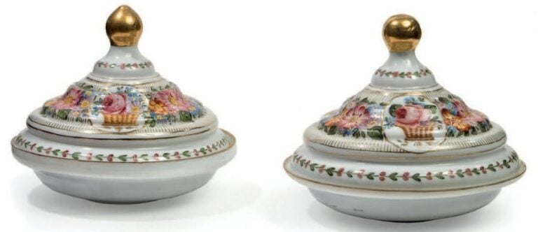 Paire de sahan en opaline
