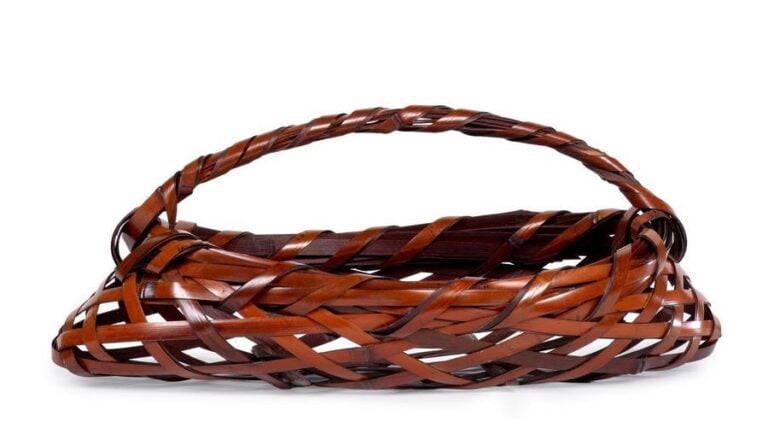 PANIER DE BAMBOU VANNE, USUBATA POUR L'IKEBANA