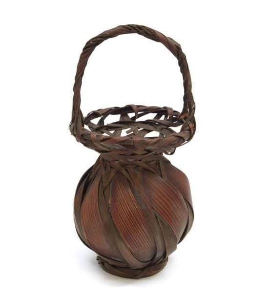 Panier rond pour arrangement de fleur (ikebana