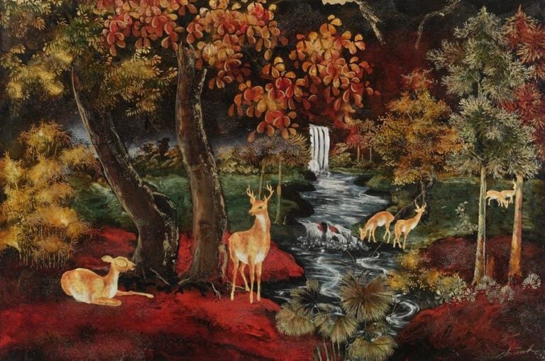 PANNEAU DE BOIS LAQUE PAR THANH LAP